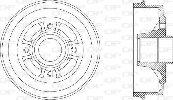 Open Parts BAD9006.30 - Спирачен барабан vvparts.bg