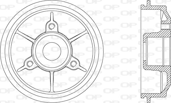 Open Parts BAD9008.30 - Спирачен барабан vvparts.bg