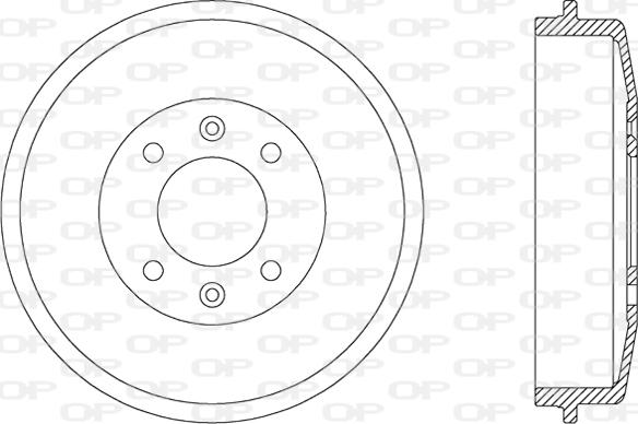 Open Parts BAD9015.10 - Спирачен барабан vvparts.bg