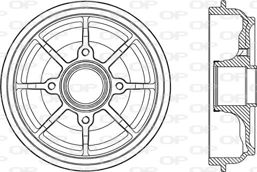 Open Parts BAD9086.30 - Спирачен барабан vvparts.bg