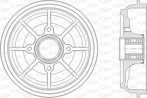 Open Parts BAD9086.31 - Спирачен барабан vvparts.bg