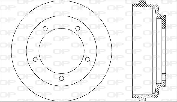 Open Parts BAD9034.10 - Спирачен барабан vvparts.bg