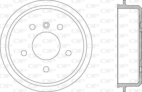 Open Parts BAD9032.10 - Спирачен барабан vvparts.bg