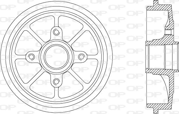 Open Parts BAD9029.30 - Спирачен барабан vvparts.bg