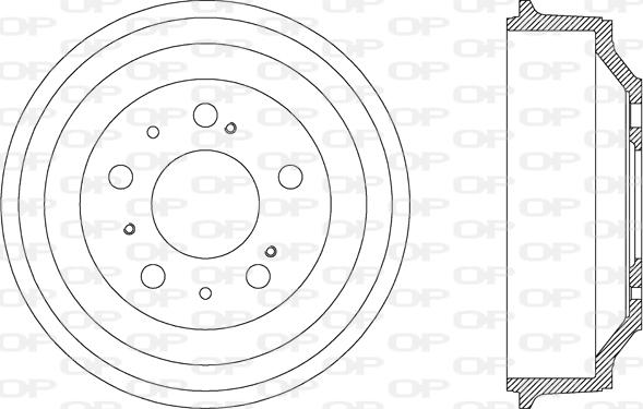 Open Parts BAD9024.10 - Спирачен барабан vvparts.bg