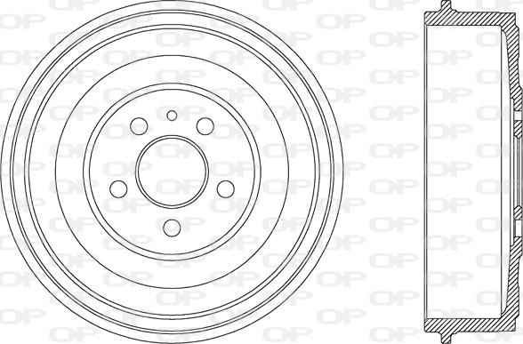 Open Parts BAD9028.10 - Спирачен барабан vvparts.bg