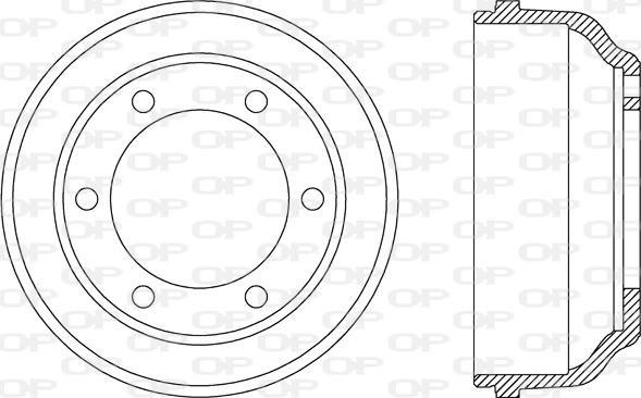 Open Parts BAD9022.10 - Спирачен барабан vvparts.bg