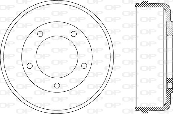 Open Parts BAD9074.10 - Спирачен барабан vvparts.bg