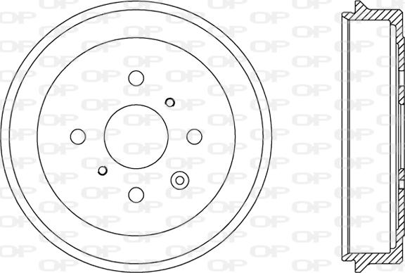 Open Parts BAD9071.10 - Спирачен барабан vvparts.bg