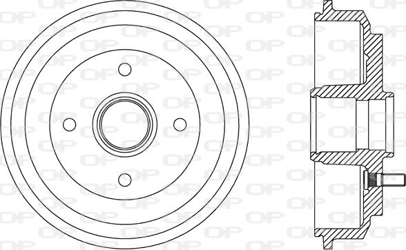 Open Parts BAD9072.30 - Спирачен барабан vvparts.bg