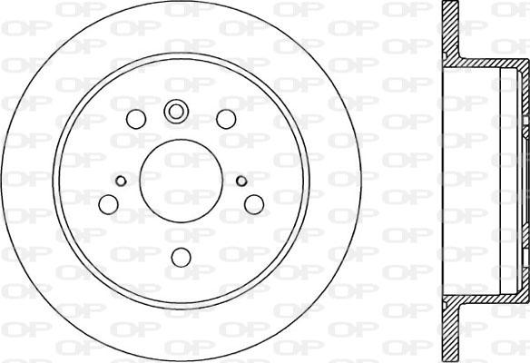 Open Parts BDA1969.10 - Спирачен диск vvparts.bg