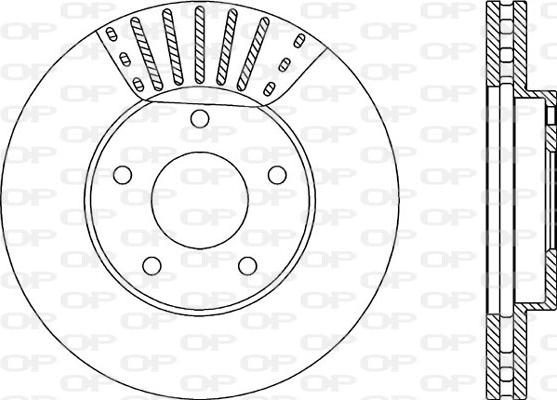 Open Parts BDA1986.20 - Спирачен диск vvparts.bg