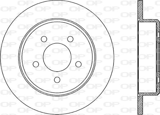 Open Parts BDA1972.10 - Спирачен диск vvparts.bg