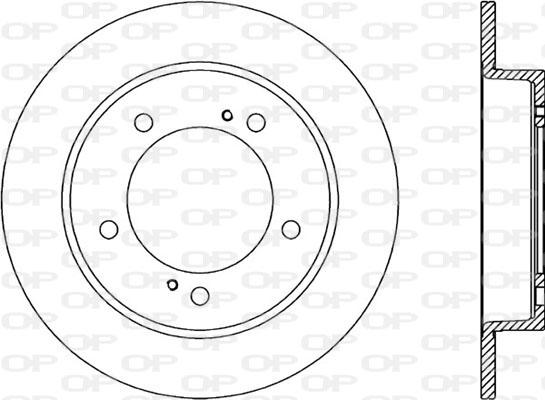 Open Parts BDA1498.10 - Спирачен диск vvparts.bg