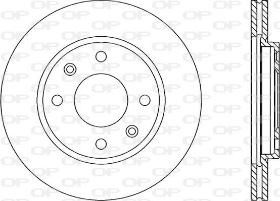 Open Parts BDA1432.20 - Спирачен диск vvparts.bg