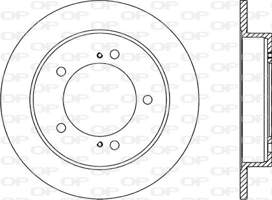 Open Parts BDA1504.10 - Спирачен диск vvparts.bg