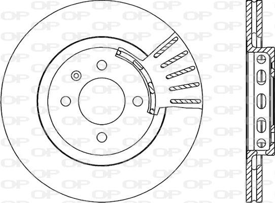 Open Parts BDA1586.20 - Спирачен диск vvparts.bg