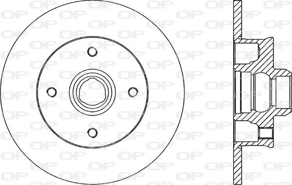 Open Parts BDA1583.10 - Спирачен диск vvparts.bg