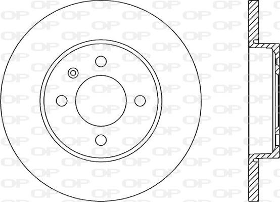 Open Parts BDA1582.10 - Спирачен диск vvparts.bg