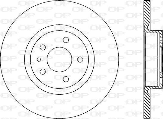 Open Parts BDA1661.10 - Спирачен диск vvparts.bg