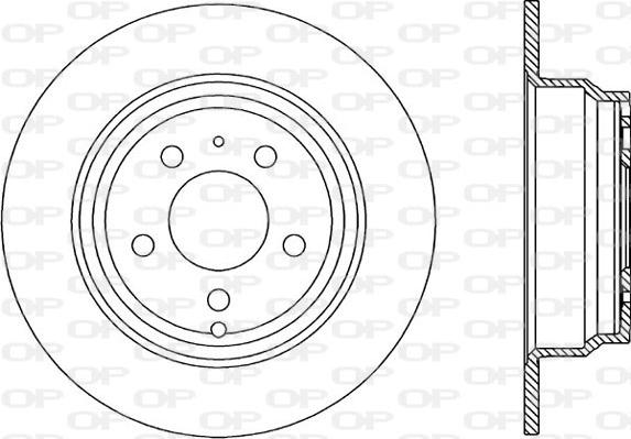 Open Parts BDA1616.10 - Спирачен диск vvparts.bg