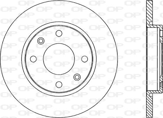 Open Parts BDR1671.10 - Спирачен диск vvparts.bg