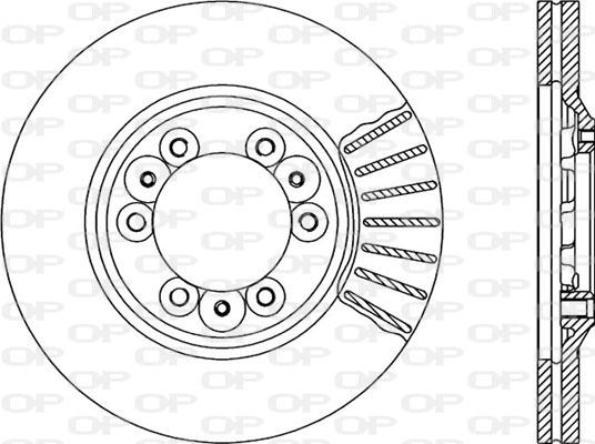 Open Parts BDA1672.20 - Спирачен диск vvparts.bg