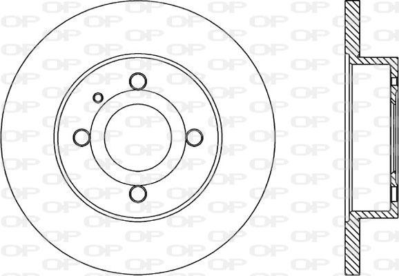 Open Parts BDA1013.10 - Спирачен диск vvparts.bg