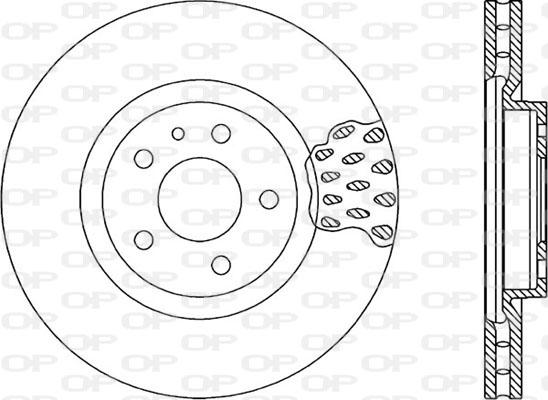 Open Parts BDA1017.20 - Спирачен диск vvparts.bg