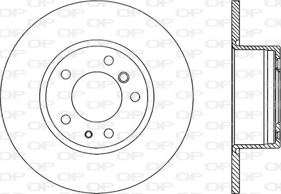 Open Parts BDA1085.10 - Спирачен диск vvparts.bg