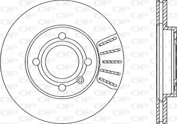 Open Parts BDA1027.20 - Спирачен диск vvparts.bg