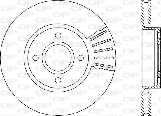 Open Parts BDA1190.20 - Спирачен диск vvparts.bg