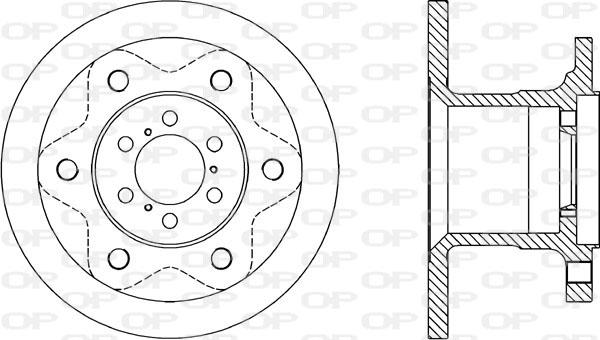 Open Parts BDA1143.10 - Спирачен диск vvparts.bg