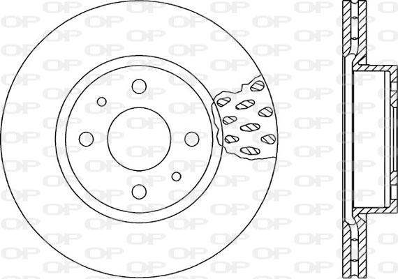 Open Parts BDA1147.20 - Спирачен диск vvparts.bg