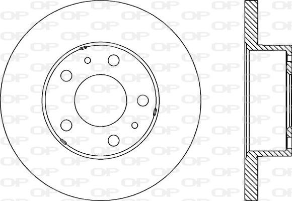 Open Parts BDA1150.10 - Спирачен диск vvparts.bg