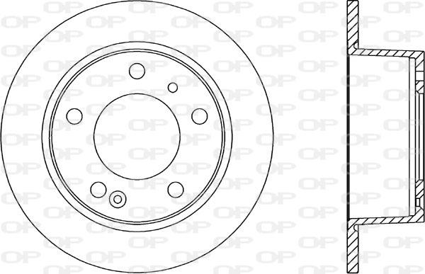 Open Parts BDA1110.10 - Спирачен диск vvparts.bg