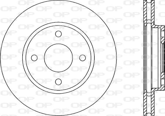 Open Parts BDA1184.20 - Спирачен диск vvparts.bg