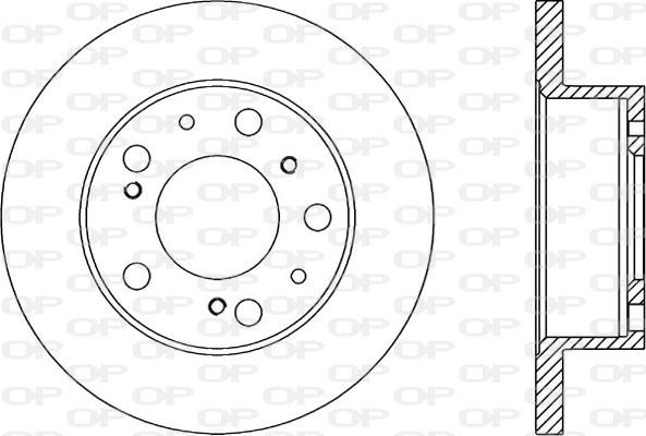 Open Parts BDA1136.10 - Спирачен диск vvparts.bg