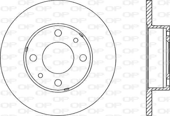 Open Parts BDA1131.10 - Спирачен диск vvparts.bg