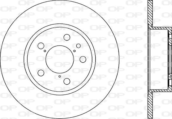 Open Parts BDR1138.10 - Спирачен диск vvparts.bg