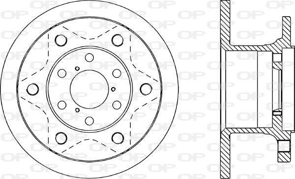 Open Parts BDA1132.10 - Спирачен диск vvparts.bg