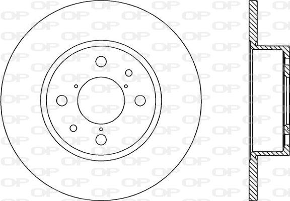 Open Parts BDA1137.10 - Спирачен диск vvparts.bg