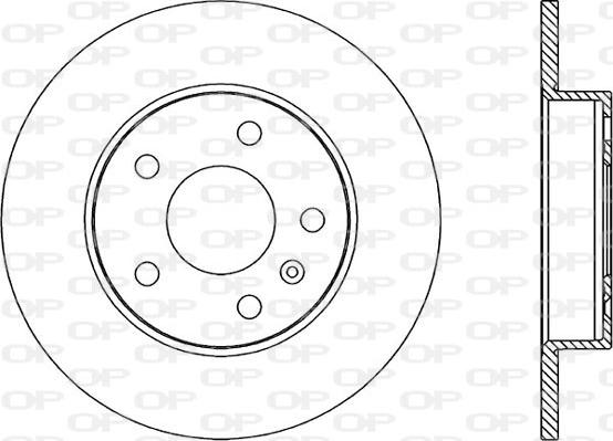 Open Parts BDA1811.10 - Спирачен диск vvparts.bg