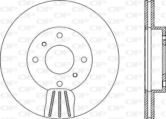 Open Parts BDA1885.20 - Спирачен диск vvparts.bg