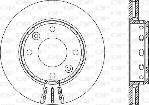 Open Parts BDA1886.20 - Спирачен диск vvparts.bg