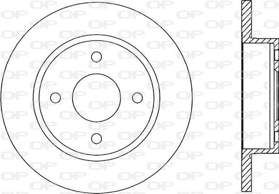 Open Parts BDA1395.10 - Спирачен диск vvparts.bg