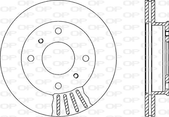 Open Parts BDA1388.20 - Спирачен диск vvparts.bg