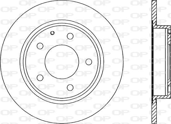 Open Parts BDA1282.10 - Спирачен диск vvparts.bg