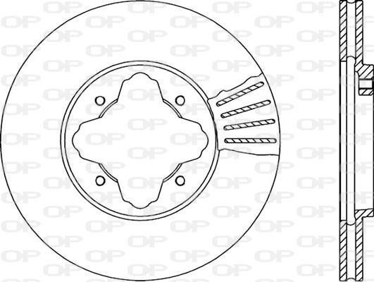 Open Parts BDA1222.20 - Спирачен диск vvparts.bg