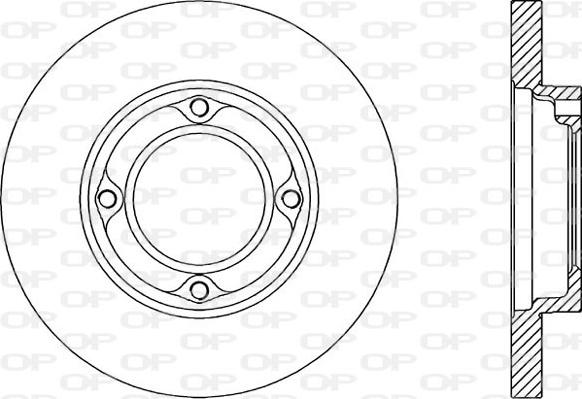 Open Parts BDA1763.10 - Спирачен диск vvparts.bg